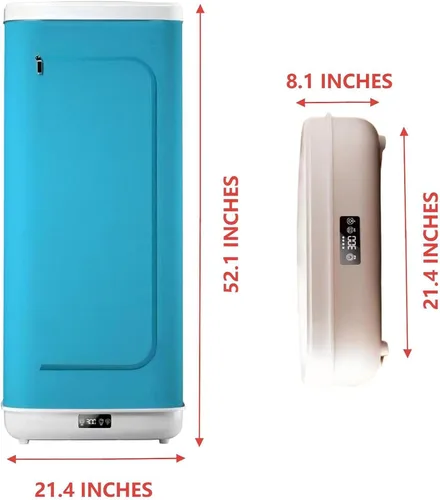 Miniatura 9 de Secadora Portátil, Mini Máquina de Cuidado de la Ropa con Control Remoto, Rápida/Fácil de Usar/Pequeña, Adecuada para Espacios Pequeños