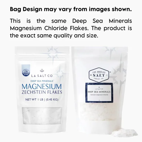 Miniatura 4 de LA SALT CO Deep Sea Minerals - Escamas de baño de magnesio, Zechstein en el interior, alternativa de baño natural a la sal de Epsom Baño de cuerpo