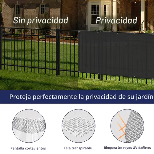 Miniatura 3 de Windscreen4less - Pantalla de valla de privacidad de 6'x50', malla resistente para sombreado, cubierta de tela para jardín, pared, patio, piscina