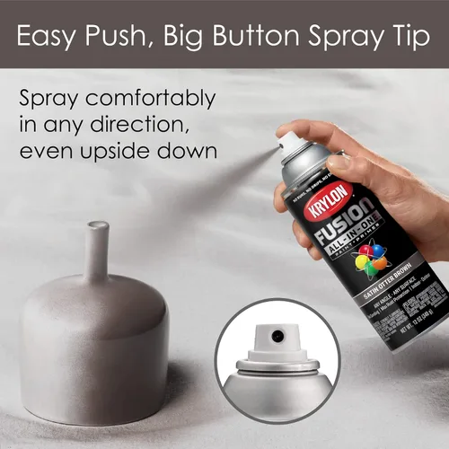 Miniatura 13 de Krylon Fusion - Pintura en aerosol adhesiva todo en uno para uso en interiores y exteriores, 12 onzas, aluminio
