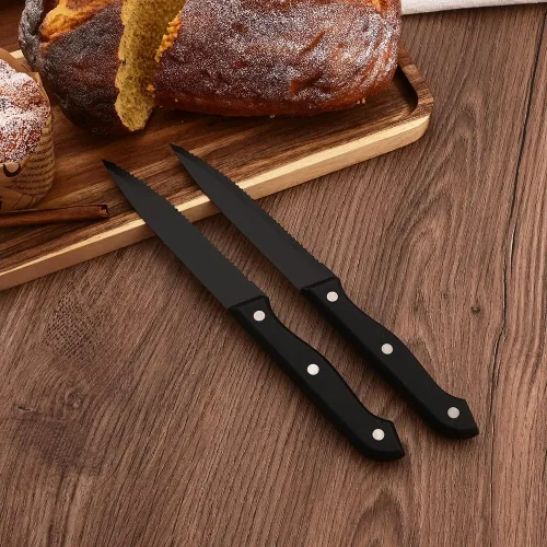 Miniatura 4 de Juego de cubiertos de 28 piezas con cuchillos para carne, cubiertos de acero inoxidable 18/8, juego de cubiertos modernos para 4 tenedores