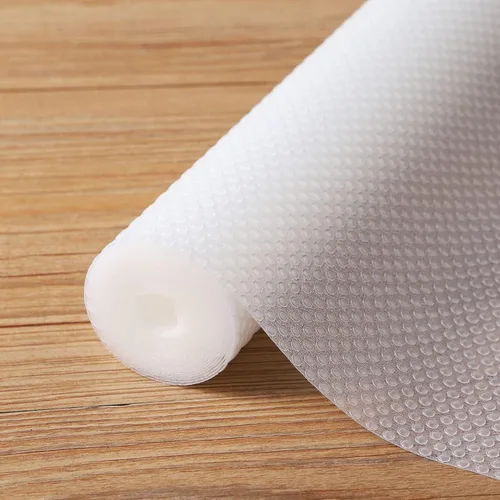 Miniatura 21 de Revestimiento de estante para armarios de cocina de 16 pulgadas: Alfombrilla impermeable para cajones de baño de 16" x 120 pulgadas blanca - Fácil