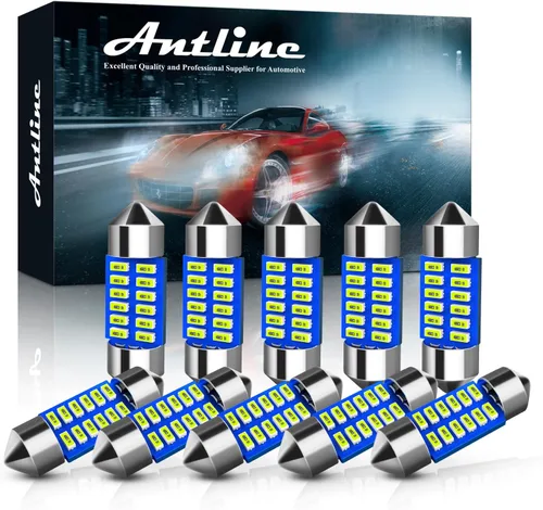 Miniatura 22 de Antline 6614 6641 6612F 6615 F30-WHP TS-14V1CP Bombilla LED de 1.142 in 1.14 pulgadas, amarillo ámbar, superbrillante, Canbus, libre de errores, 12