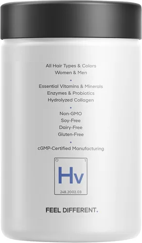 Miniatura 9 de Codeage Vitaminas para el cabello 10000 mcg de biotina, queratina, colágeno, vitamina A, B12, C, D3, E, zinc, inositol, apoyo para el cuidado
