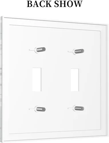 Miniatura 4 de Cubierta de Interruptor de Luz Náutico Velero Brújula Moderna Boceto Barco 2 Gang Placa de Pared Placa de Interruptor de Luz Doble Toggle Cubiertas
