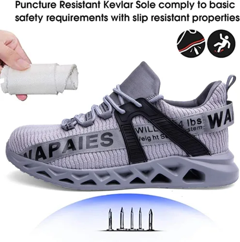 Miniatura 3 de Best Womens Steel Toe Shoes Women's Lightweight Composition Toe Work Shoes Fashion Steel Toe Shoes for Men Safety Shoes Proof Resistant for