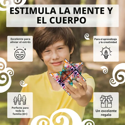 Miniatura 3 de Shashibo OCTA - Juguete sensorial para ansiedad que cambia de forma, juego magnético STEM para niños inteligentes de 8 a 12 años, adolescentes