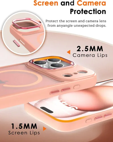Miniatura 2 de IAIYOXI Funda magnética para iPhone XR [compatible con MagSafe], translúcida mate, delgada, delgada, a prueba de golpes, para mujeres, hombres