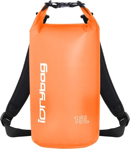 Miniatura 8 de IDRYBAG Bolsa seca transparente impermeable 2L/5L/10L/15L/20L, pequeña bolsa impermeable para kayak