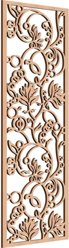Miniatura 116 de 9 3/8"W x 24 3/8"H x 1/4"T Caspio Decorativos Paneles De Pared De Madera De Calado, Roble Rojo rojo (Red Oak)