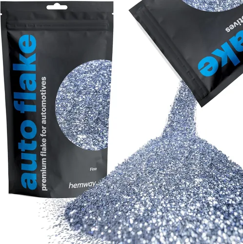 Miniatura 24 de Hemway Auto Flake Glitter FINE 1/64" 0.015" 0.4mm 375 micras Aditivo de Pintura en Hojuelas Metálicas 100g para uso con Pintura en Aerosol para Azul