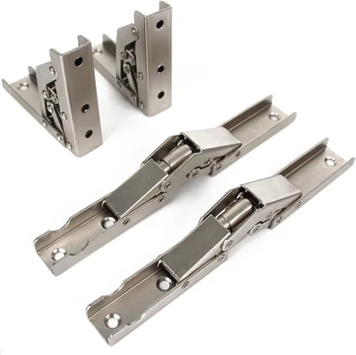 Miniatura 3 de Bisagra plegable de 90 grados de acero inoxidable, bisagra elástica para montaje en pared, accesorios para muebles (juego de 4)