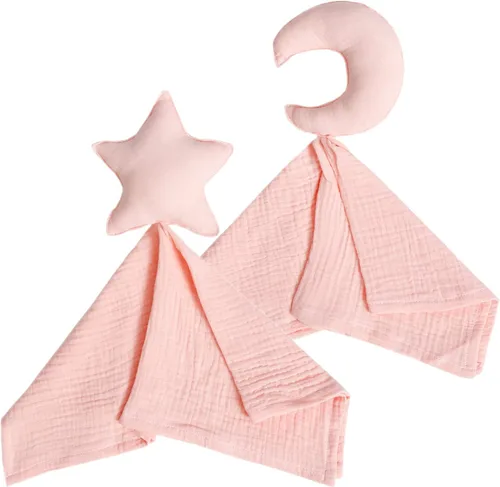 Miniatura 12 de insular Manta de conejo Lovey para niños y niñas, manta de seguridad de muselina de algodón orgánico para bebés, suave y transpirable, toalla Conejo
