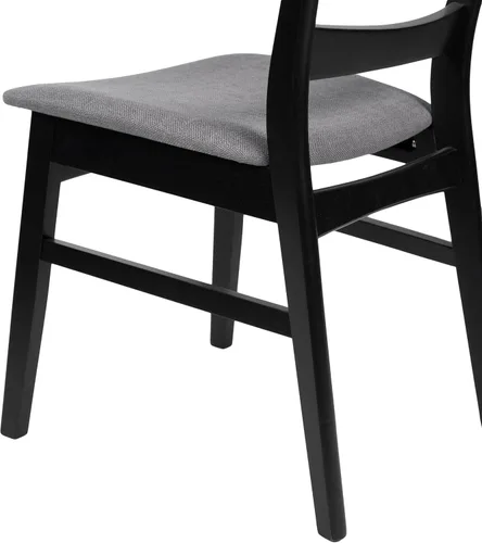 Miniatura 4 de Christopher Knight Home Idalia Silla de comedor, 19.6 pulgadas de ancho x 20.6 pulgadas de profundidad x 30.8 pulgadas de alto, gris oscuro + negro
