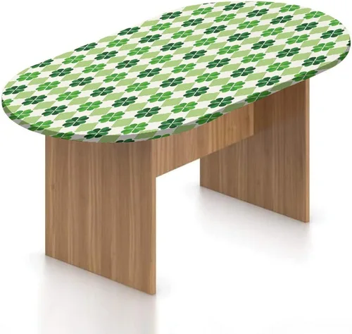 Miniatura 11 de Mantel ovalado ajustable italiano de poliéster elástico, mantel ajustable con estampado de paredes de Pienza en la Toscana, se adapta a mesas