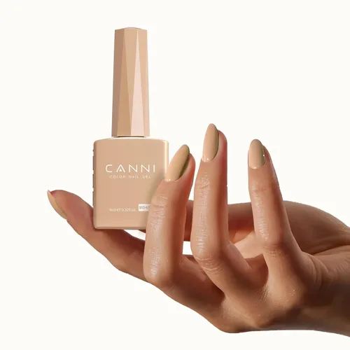 Miniatura 5 de CANNI Juego de esmaltes de uñas de gel marrón sin hema, 6 colores de 0.3 onzas líquidas, kit de esmalte de gel de color marrón claro, azul nude, kit