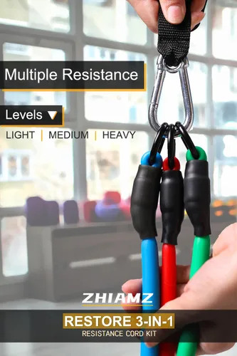 Miniatura 2 de Resistance Bands with Handles, Single Resistance Bands, Exercise Bands with Handles, for Resistance Training, Physical Therapy, Home Workouts