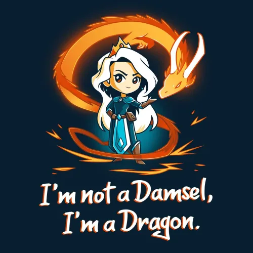 Miniatura 2 de TeeTurtle Camiseta Standard I'm Not a Damsel, I'm a Dragon
