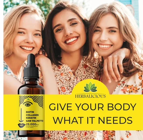 Miniatura 7 de Suplementos de colágeno líquido para mujeres, fórmula integral para el cabello, piel, uñas, suplemento con 10000 mcg de colágeno, 5000 mcg