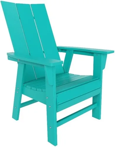 Miniatura 34 de Costaelm Sillas de césped, sillas de porche delantero, HDPE balcón, piscina, silla Adirondack, moderna silla de patio al aire libre, salón de resina