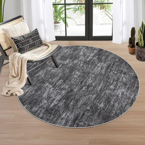 Miniatura 41 de RUGSREAL - Tapete pequeño de 2x3 con base de goma, resistente a las manchas, moderno, color liso, contemporáneo lavable, para la entrada, sala