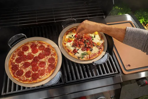 Miniatura 8 de Weber Sistema de Barbacoa Gourmet Piedra para Pizza con Soporte Portátil, 16.7" de Largo
