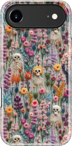 Miniatura 105 de Funda para iPhone 12 Mini, compatible con carga inalámbrica, protección de doble capa con elegante diseño de flores silvestres, silicona suave +