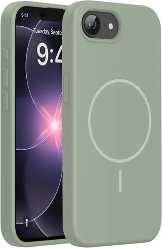 Miniatura 318 de Miracase Funda diseñada para iPhone 13, con protector de pantalla de vidrio templado, forro de microfibra suave antiarañazos, funda de goma