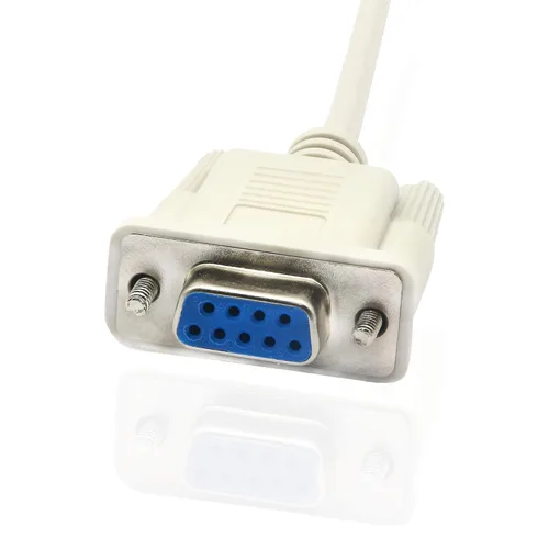Miniatura 4 de Cable serie de datos RS232 DB9 de 9 pines, macho a hembra DB9 recto Cable de extensión YOUCHENG para computadoras, impresoras, escáneres de 4.5 pies