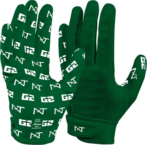 Miniatura 23 de Guantes de fútbol americano Nxtrnd G2 Pro para hombre, guantes ultra adherentes Elite para receptor