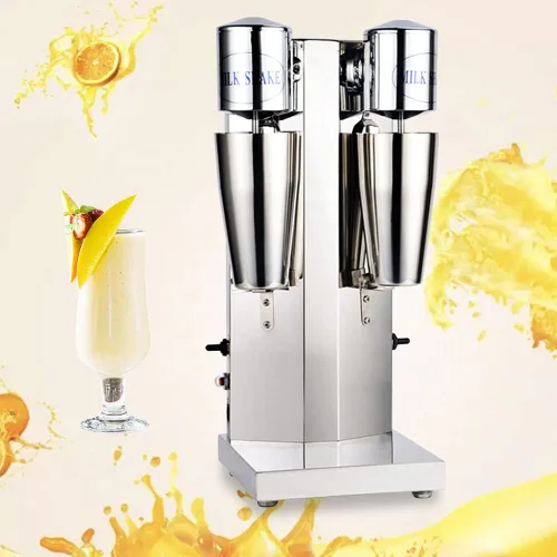 Máquina comercial de batido de leche de acero inoxidable, máquina de sacudida de leche de acero inoxidable, mezclador de bebida de doble cabezal