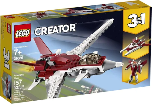 Miniatura 4 de LEGO Creator 3 en 1 Futuristic Flyer 31086 Kit de construcción (157 piezas)