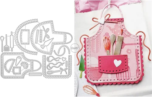 Miniatura 13 de DzIxY Mochila Zapatos Troqueles de corte de metal para kit de fabricación de tarjetas, troqueles de papel en relieve, plantillas de máquina de 8