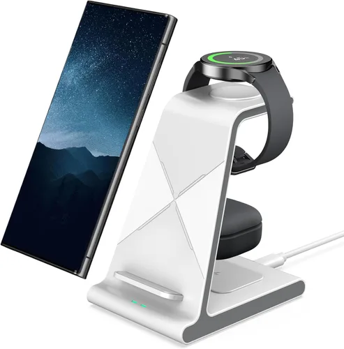 Cargador inalámbrico para Samsung S25 Ultra, estación de carga para Galaxy S25/S25 Edge/S24 Ultra/S24+/S24/S23/S22/Note 20/Z Flip 7/Fold 7, para