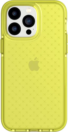 Tech21 iPhone 14 Pro Max Evo Check – Funda protectora delgada y absorbente de golpes con protección FlexShock Multi-Drop de 16 pies y botones