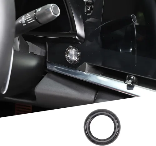 Miniatura 8 de Cubierta de botón de arranque de parada del motor para Chevrolet Corvette C8 Stingray 2020-2024, accesorios de anillo de arranque de encendido ABS