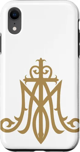 Miniatura 24 de Funda católica con monograma para iPhone 15 Virgin Mary Insignia Ave Maria