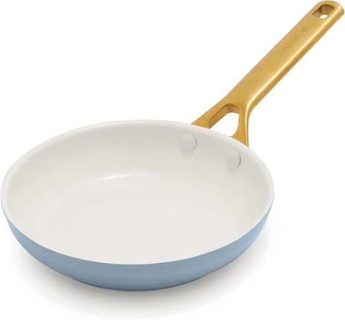 Miniatura 11 de GreenPan Sartén antiadherente Reserve Pro de 8 pulgadas, cerámica certificada NSF, sartén anodizada dura sin PFAS, asas de acero inoxidable, apto