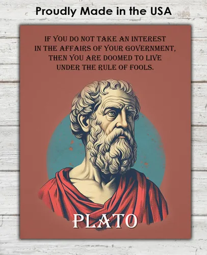 Miniatura 6 de Buzz Unplugged Inspirational Wall Art Poster The Affairs of Your Government, Plato 8x10 Unframed Motivational Wall Art & Positive Affirmations