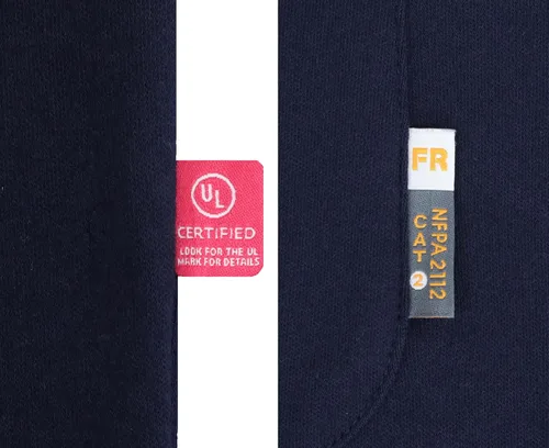 Miniatura 71 de KONRECO Camisas FR para hombre resistentes al fuego/ignífugo CAT2 7oz algodón dos tonos y camisa Henley