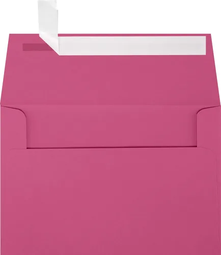 Miniatura 13 de LUXPaper Sobres de invitación A4 Despegar y prensar 4 1/4 pulgadas x 6 1/4 pulgadas Rosa caramelo Texto de 80 libras 50 unidades Rosa
