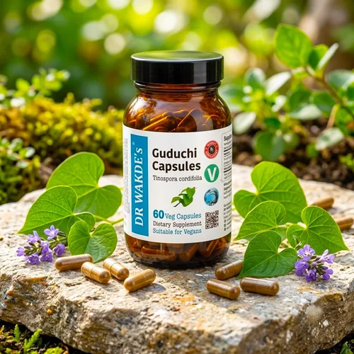 Miniatura 24 de DR WAKDE's Cápsulas de Guduchi (Tinospora cordifolia, 60 cápsulas vegetales, suplemento a base de plantas, hierba ayurvédica, todo natural, vegano)