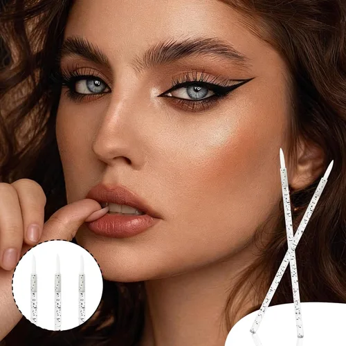 Miniatura 6 de Disposable Eyeliner Brush Applicator Cosmetic Eye Wand Eyeliner Makeup Tool (black-100pcs)