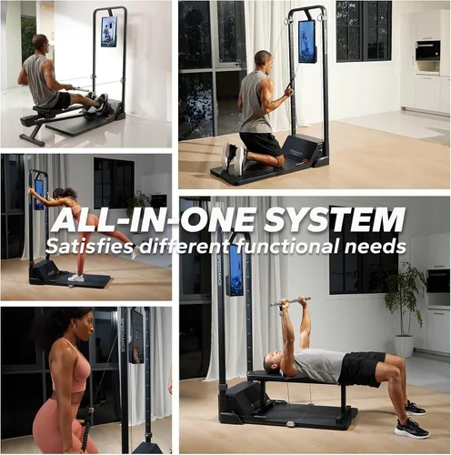 Miniatura 4 de Speediance Gym Monster Smart Home Gym, máquina de entrenamiento de fuerza multifuncional, estación de entrenamiento de jaula de potencia Smith