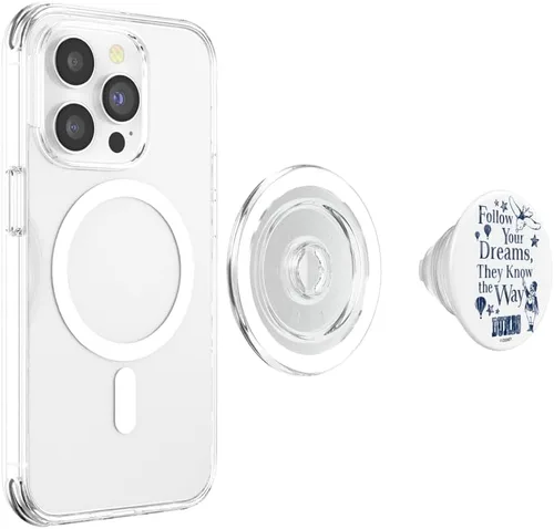 Miniatura 4 de Disney Dumbo Follow Dreams Text PopSockets MagSafe PopGrip para iPhone