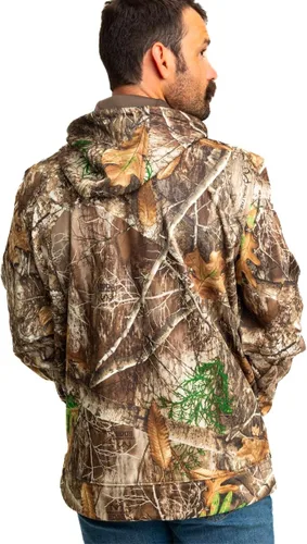 Miniatura 3 de Realtree Sudadera con capucha de camuflaje de peso medio y sherpa para hombre