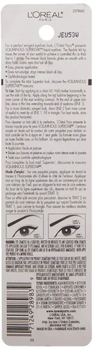 Miniatura 3 de L'Oreal Paris Voluminous Superstar Lápiz delineador líquido, negro, 0.056 onzas