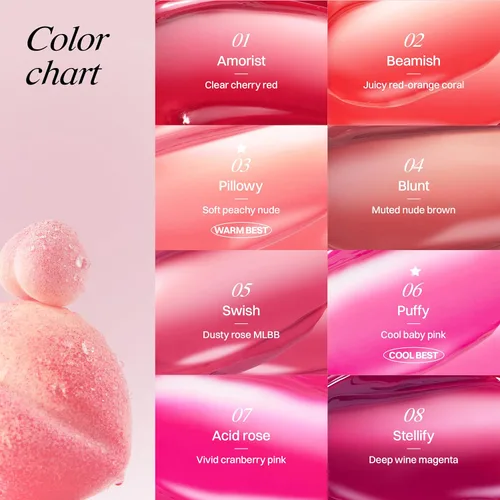 Miniatura 5 de HOLIKA HOLIKA Heart Crush Bare Glaze Tint - Tinte labial K-Beauty Girlish & Juicy Color con esencia de humedad, humedad de larga duración y alto 04