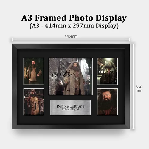 Miniatura 2 de HWC Trading Robbie Coltrane Harry Potter Rubeus Hagrid 16 x 12 pulgadas (A3) Impreso Regalos Firmados con Autógrafo para fanáticos de recuerdos