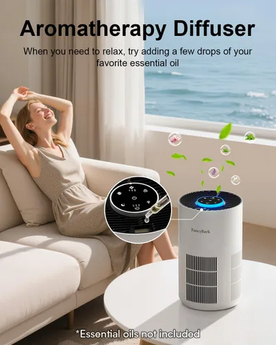 Miniatura 5 de Purificadores de aire para el dormitorio del hogar de hasta 1000 pies cuadrados, purificadores de aire H14 True HEPA para habitación con modo